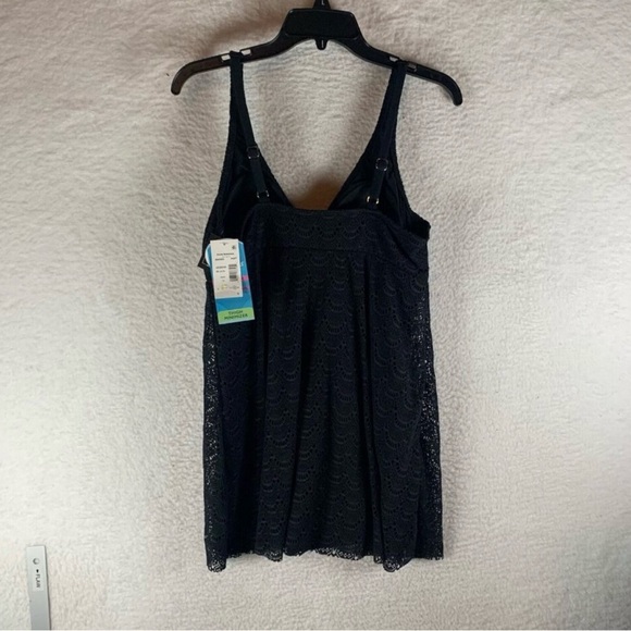 Swim Solutions Women's Tummy Control Flyaway Full Coverage Swimdress Size 16 NWT - Picture 3 of 8